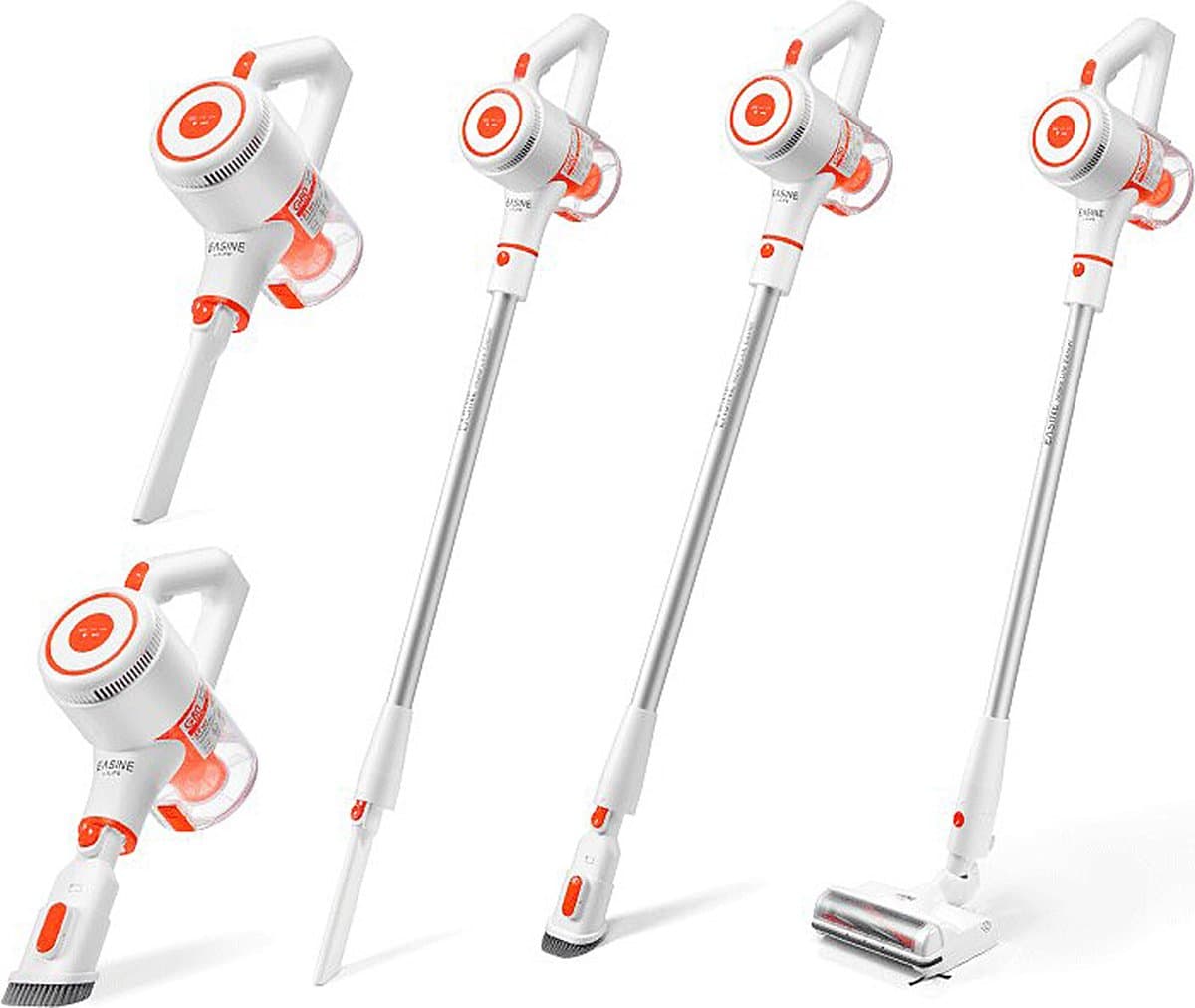 ILife G80 Draadloze Stofzuiger Zonder Zak – Met 4 Opzetstukken – Met Muurbeugels – Krachtige Motor – Handstofzuiger — afbeelding 1