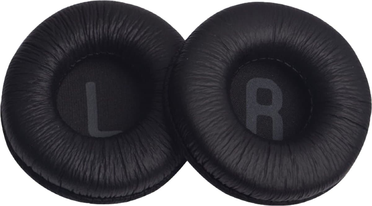 Oorkussens geschikt voor JBL Tune 600 / T500BT / T450 / T450BT Koptelefoon - 2 Stuks - Zacht Schuim - Eiwitleer - Zwart NIET VOOR DE LIVE — afbeelding 1