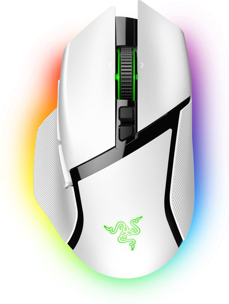 Razer Basilisk V3 Pro - Draadloze Gaming Muis - RGB - 30.000 DPI - Wit — afbeelding 1