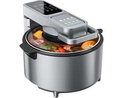 Luchtfriteuse - Friteuse - Gezond Koken - Visueel Venster - 8L Capaciteit - Grijs