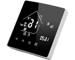 Slimme Thermostaat - Temperatuurregelaar - Thuiscomfort - LCD Touchscreen Bediening - 7-daags Programmeerbaar - Wit