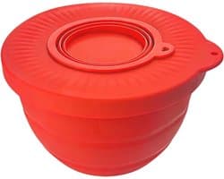 Spatbescherming Mixer - Keukenmachine Deksel - Morsvrij Mixen - 4-in-1 Lekvrij Ontwerp - 4.2-4.7 Liter - Rood