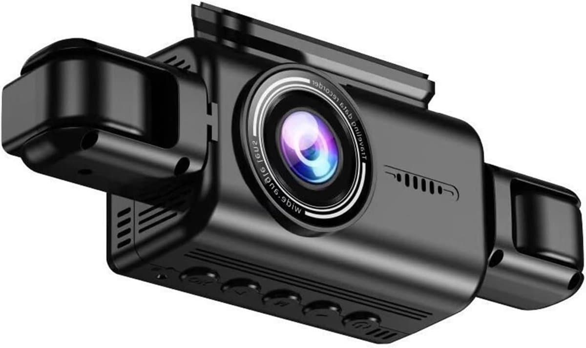 Auto Dashcam - Rijcamera Recorder - Veilige Ritten - 4-Lens Opname - 1440P Resolutie - Zwart — afbeelding 1
