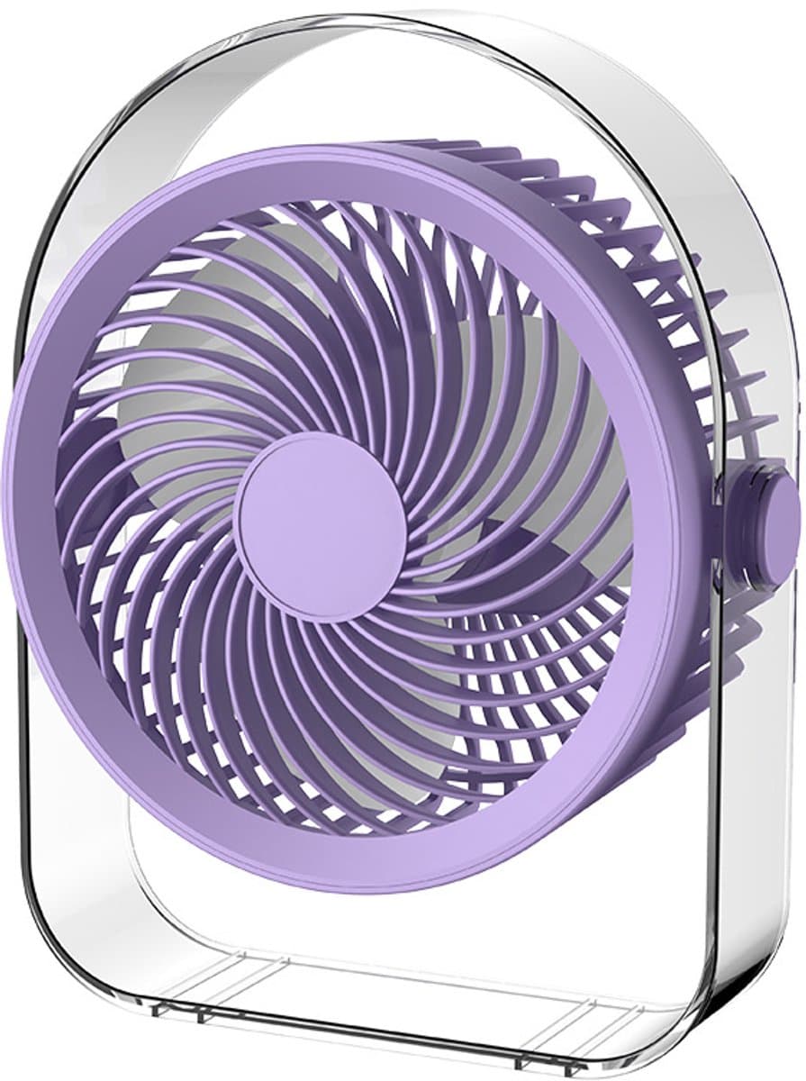 Ventilatoren-Stille Tafelventilato - USB Oplaadbaar - 20dB Fluisterstil - 330° Draaibaar - Persoonlijke Bureauventilator voor Slaapkamer en Kantoor — afbeelding 1