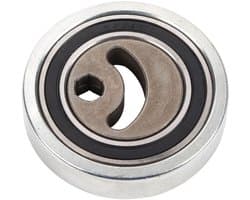 Riemspannerrol, 1754066J00, hoogte 1,8 cm, V-groef, buitendiameter 7,9 cm, zilverkleurig, voor vervanging en onderhoud, geschikt voor Suzuki ESCUDO JB416 2006-2014