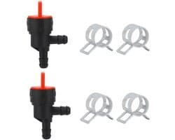 Tweedelige 90 graden brandstofafsluitklep, geschikt voor Briggs & Stratton 698181 494539 697944