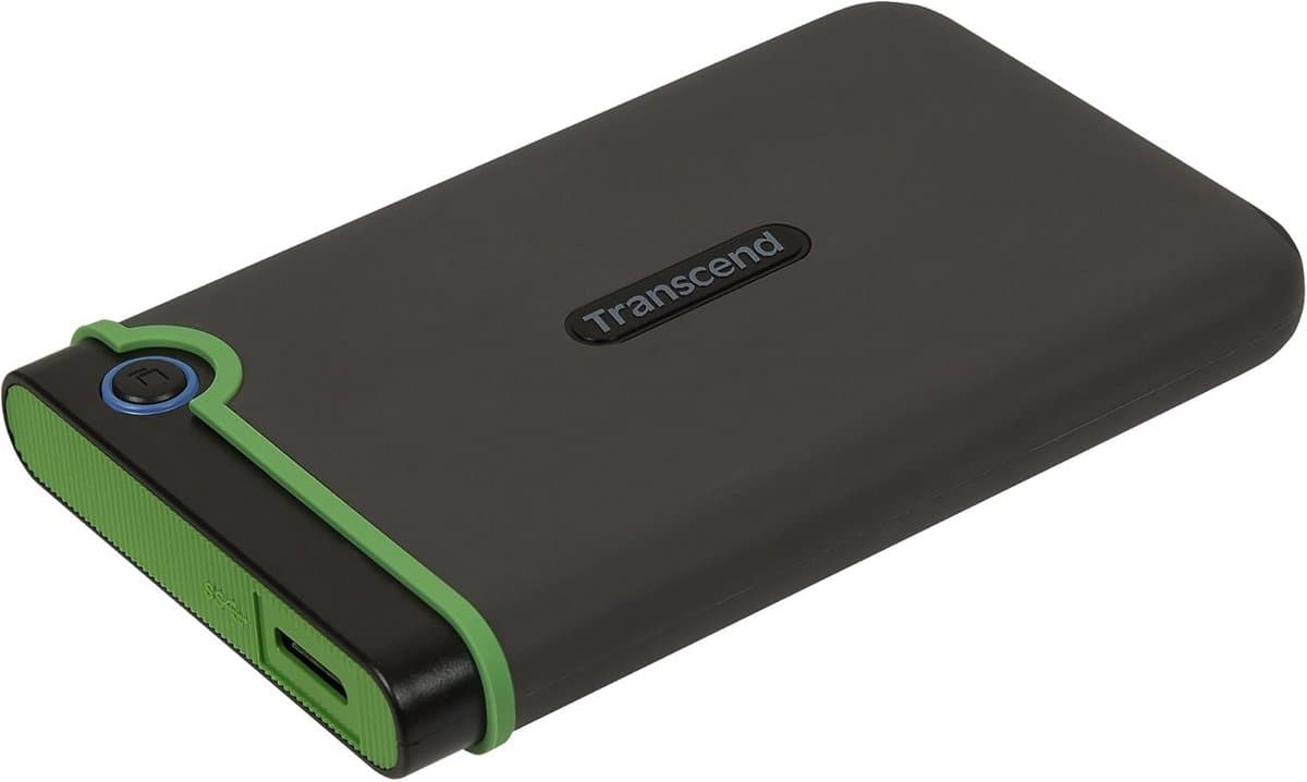 Externe Harde Schijf - Opslagstation - Data Opslag - Schokbestendig Ontwerp - 1 TB - Grijs Groen — afbeelding 1