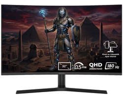 GameRaider HORUS GR32QC18V 32 inch 180Hz 0.5ms 2K QHD Adaptive Sync VA Gebogen Pivot Gaming Monitor