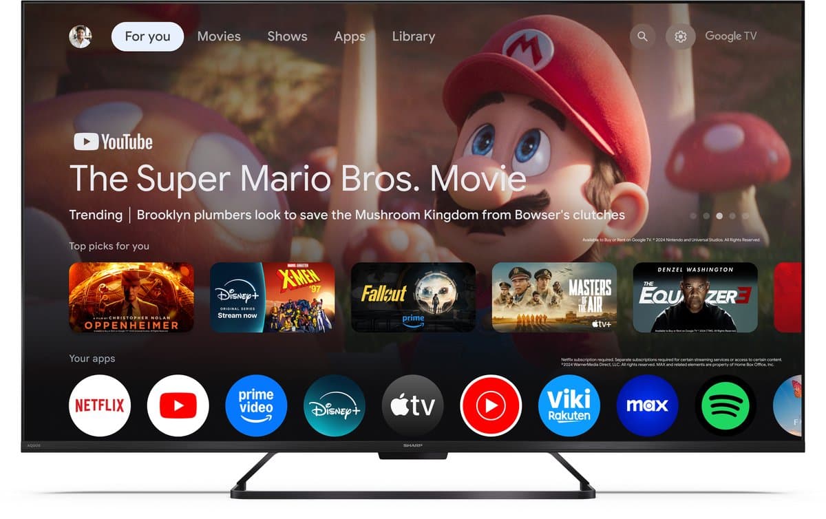 Smart TV Sharp 55HR7265E 55" QLED 4K Ultra HD — afbeelding 1