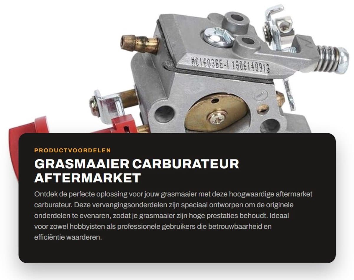 Dailygoods - Grasmaaier carburateur - Aftermarket vervangingsonderdelen - Hoge prestaties - Carburateur trimmer - Geschikt voor 243R 243RJ 543RBK 543R... — afbeelding 1