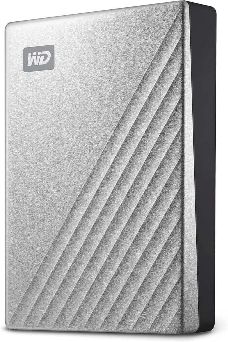 Externe Harde Schijf - Draagbare Opslag - Bestanden Opslaan - Hardware Versleuteling - 1 TB - Zilver — afbeelding 1