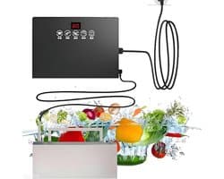 Vaatwasser Gootsteen - Keukenapparaat Multifunctioneel - Hygiënisch Reinigen - Touchscreen Bediening - 5 kg - Zilver/Wit