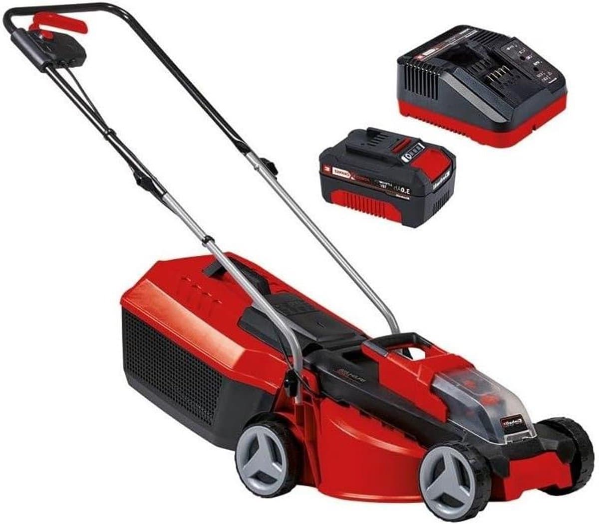 Accu Grasmaaier - Draadloze Grasmaaier - Gazon Onderhouden - Borstelloze Motor - 30 cm Maaibreedte - Zwart — afbeelding 1