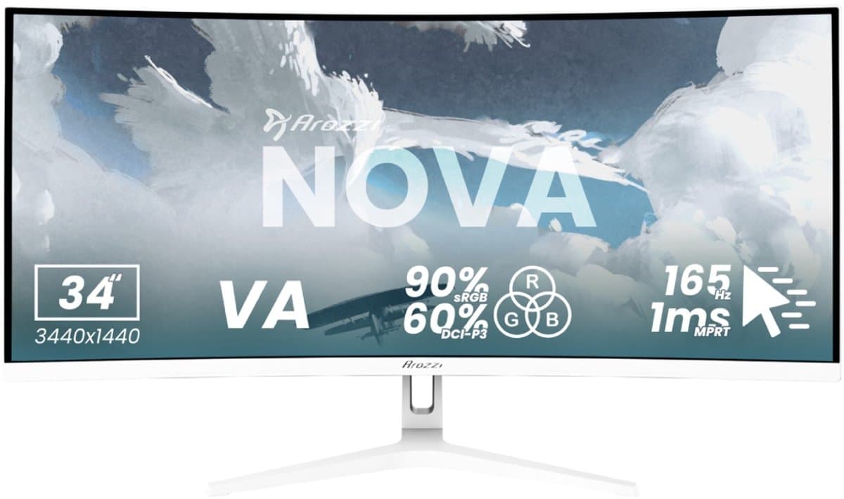 Arozzi Nova Curved 34" 34'' Curved gaming monitor — afbeelding 1