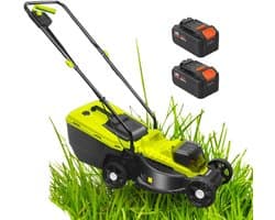 Elektrische Grasmaaier - Accu Grasmaaier - Gazon Onderhoud - Zelfrijdend - 33cm Snijdbreedte - Groen