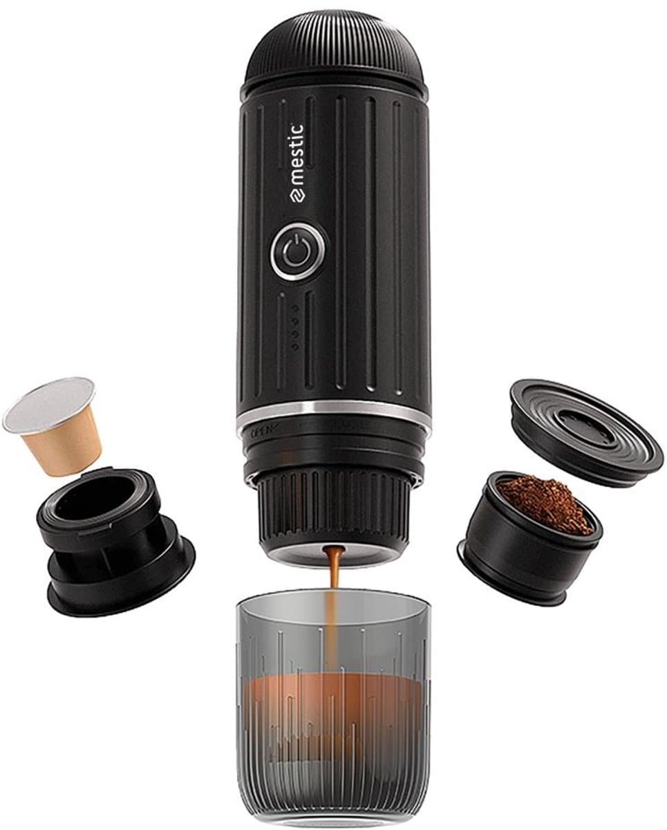 Mestic MK-90 - Draagbare Koffiezetter - 19 Bar - Geschikt voor Cups en Gemalen Koffie - Met Oplaadbare Accu — afbeelding 1
