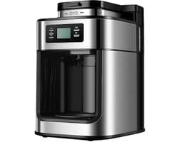 LUMÈ STORE Koffiemachine met Bonenmaler – Koffiezetapparaat – Filter Koffie – Automatisch – Timer – LCD Display – 92°C – Zwart