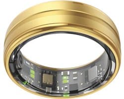 NOLATR Pro, Slimme Ring met Stappenteller, Activiteitstracker & Hartslagmeter – Zonder Abonnement & Nederlandse App – Goud – Maat 11