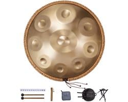 Handpan Drum, 22 In 9 Tonen, D Mineur, met Mallets En Draagtas, voor Volwassenen
