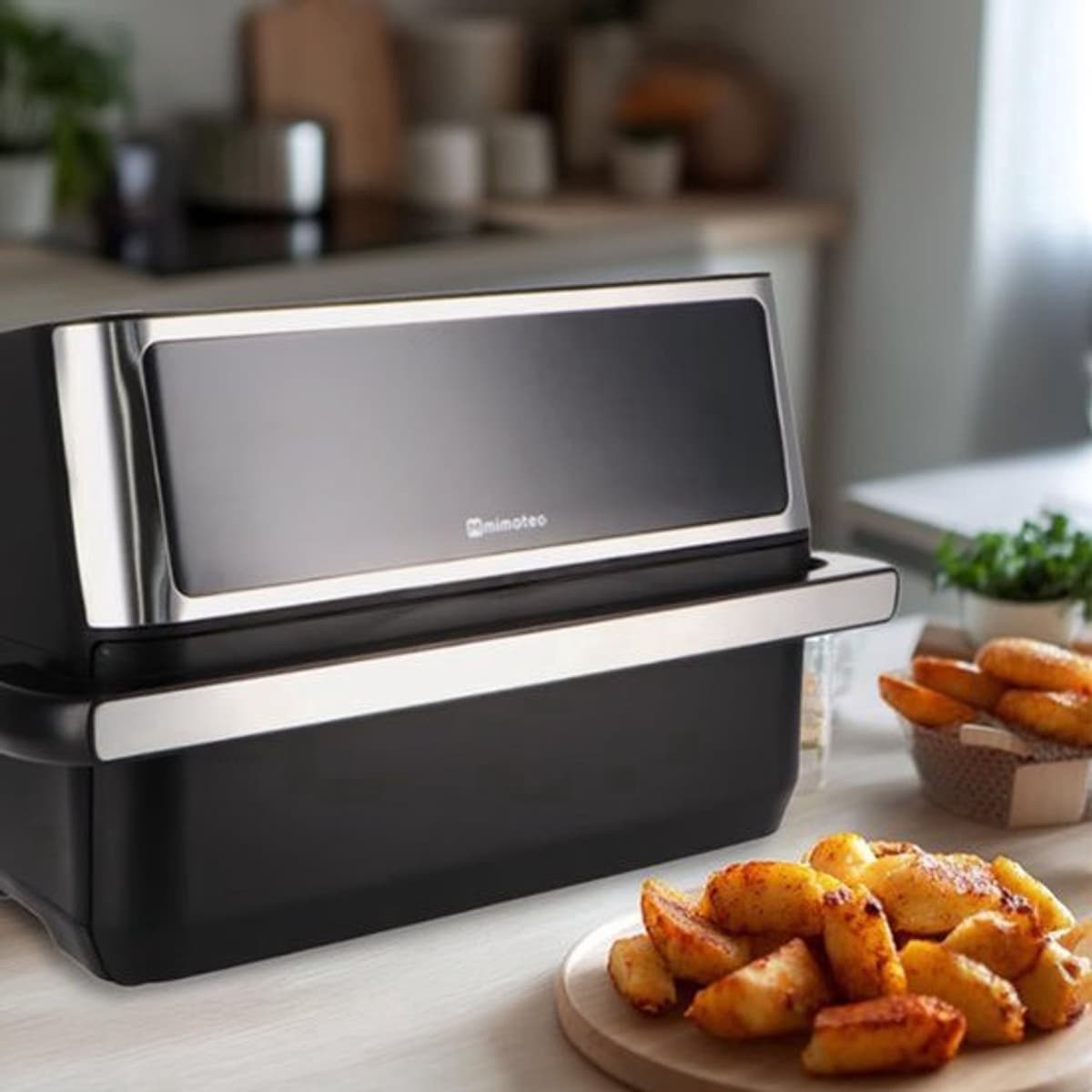 Heteluchtfriteuse Dubbele Luchtfriteuse 11 L - 2850 W Vermogen - Polypropyleen Materiaal - Zwart Koken - Airfryer — afbeelding 1