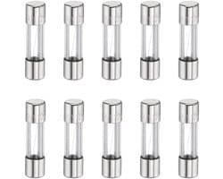 10 stuks zekeringen, 2 A, 125 volt, snelglaszekering, F2AL250 V, 5 x 20 mm, snelzekeringen voor kerstverlichting, elektrische systemen, magnetron, tv-ventilator, verlichting, oven