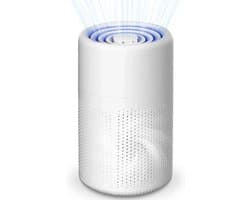 Luchtreiniger voor mensen met allergieën- 3 filters (voorfilter + HEPA + actieve kool)- verwijdert pollen- huidschilfers van huisdieren- rook en geuren- ideaal voor kantoren en slaapkamers.