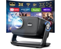 Beamer 30000 Lumen - Native 1080p Resolutie - Android 14.0 Smart Systeem - LED LCD LCoS - Voor Thuisbioscoop En Entertainment