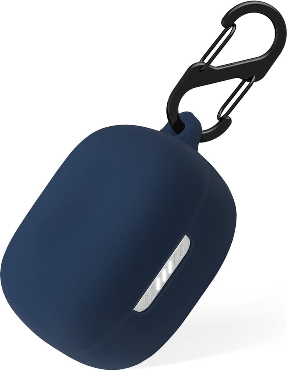 YONO Soft Case geschikt voor JBL Live Pro 2 TWS - Hoesje met Clip - Donkerblauw — afbeelding 1