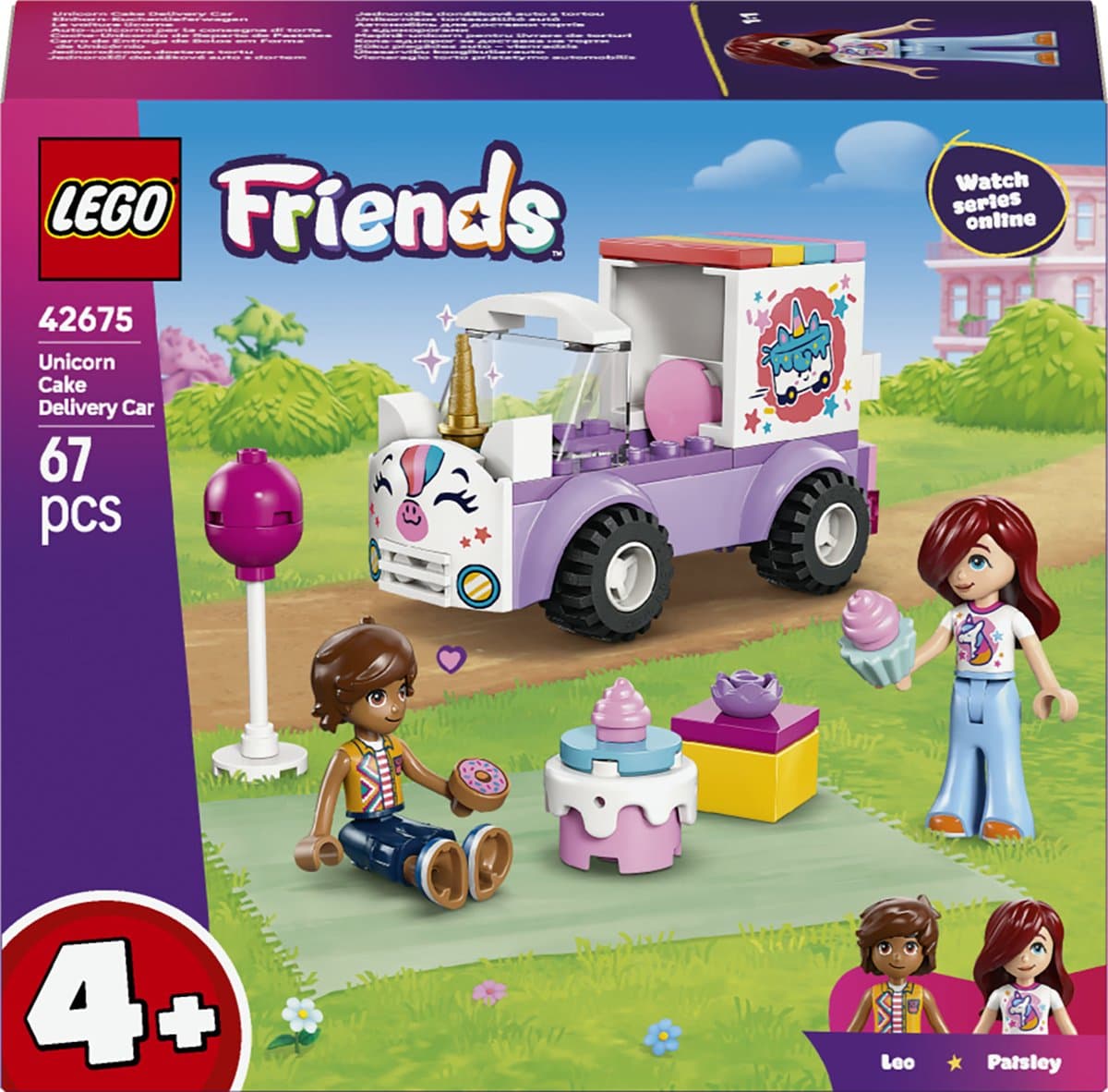 LEGO Friends - Eenhoorn taartenbezorgauto Constructiespeelgoed — afbeelding 1