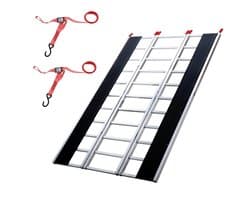 Oprijplaat/Oprijramp - Drievoudig Opvouwbaar - Draagvermogen 680 kg - Extra Breed 2160 x 1375 mm - Voor Motorfiets, ATV/UTV, Tuintractor, Grasmaaier