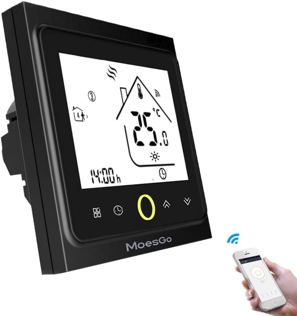 Slimme Wifi Thermostaat voor Gas/Waterketels - App & Spraakbediening — afbeelding 1