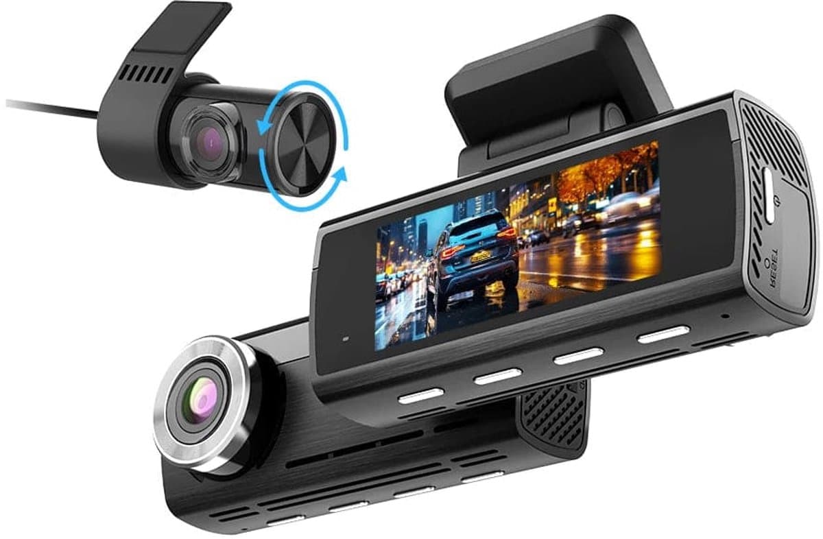 4K Dashcam met GPS, WiFi & 24u Parkeermodus – Voor- en Achtercamera – Sony Sensor – Nachtzicht – Loop Recording – Zwart — afbeelding 1