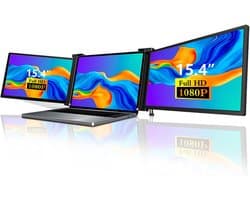 Draagbare Drie-in-een Monitor Extender voor Laptops van 15,6 tot 17,3 Inch