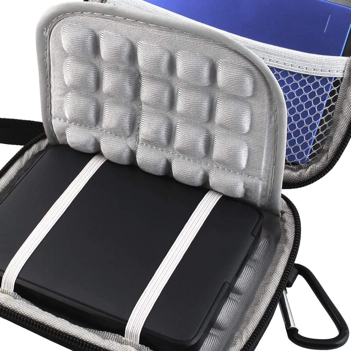 Ynkkvre - Harde Schijf Draagtas - Opberghoes - Powerbank Organizer - Waterafstotende Beschermhoes - Schokbestendig Ontwerp Voor 1-6 TB 2.5" HDD/SSD - 1 Stuk - Zwart — afbeelding 1