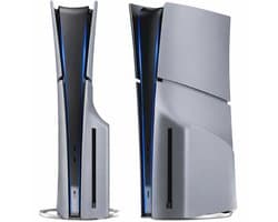 Playstation 5 Slim Faceplates Disc Edition (niet geschikt voor standaard PS5 & PS5 Pro) - Inclusief Mid Skin - Accessoires - Faceplate - Cover - Plate - Skin - Retro - 30th Anniversary Grey
