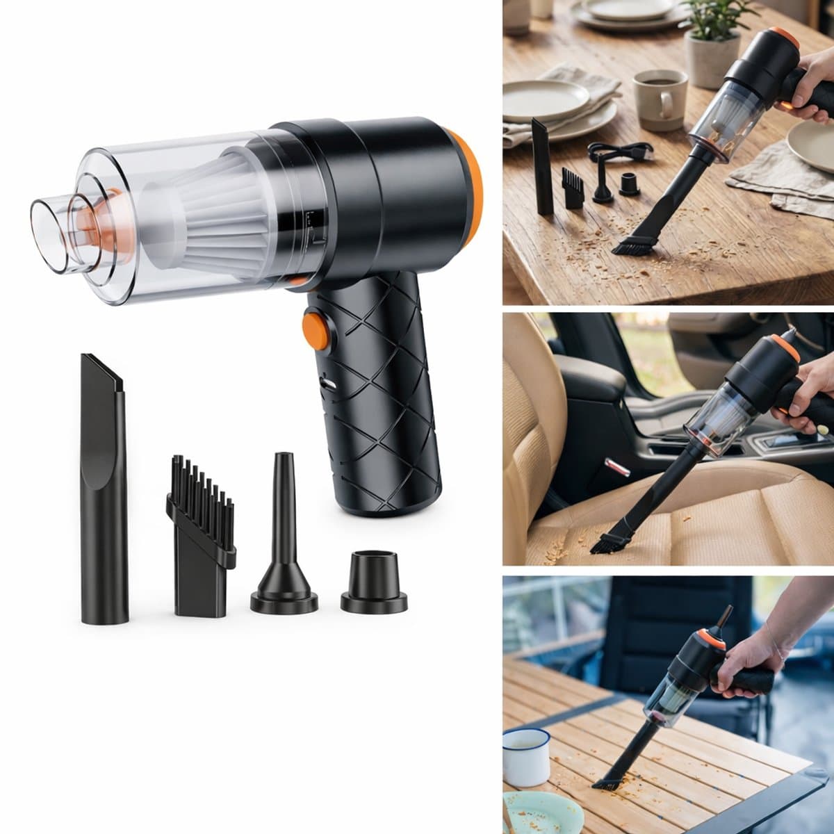 Nexxt Mini Stofzuiger - 4000 Pa Zuigkracht - Oplaadbaar — afbeelding 1