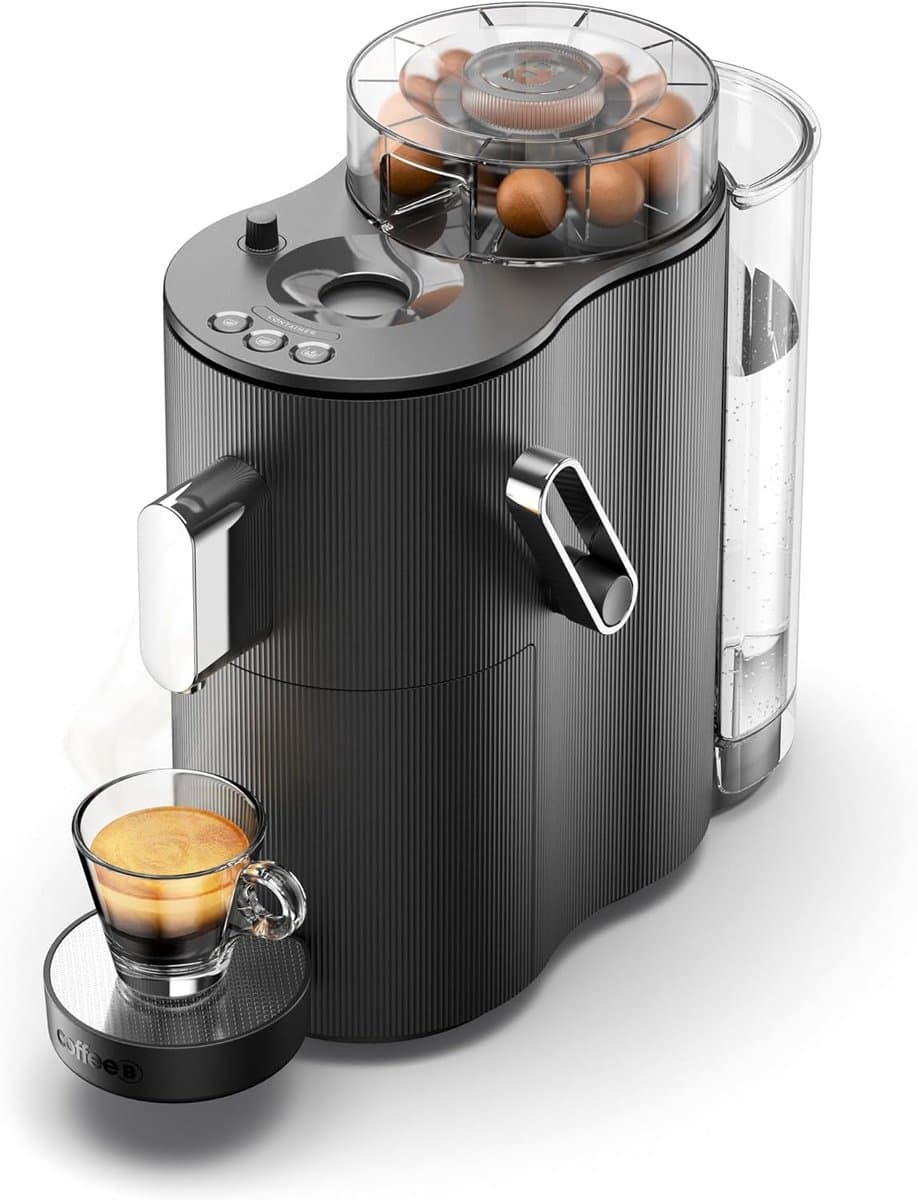 Compact Koffiezetapparaat voor Koffieballen - Zwart — afbeelding 1