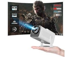 Mini Beamer 1080P Full HD - Draagbare Projector met Android TV en Wifi/Bluetooth