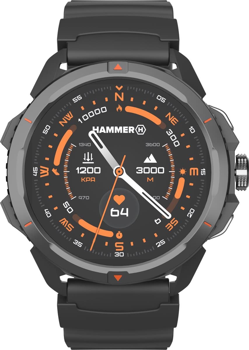 Hammer Watch 2 Bluetooth Robuuste Smartwatch 1.5" AMOLED — afbeelding 1