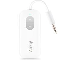 Twelve South AirFly SE – Geniet van in-flight entertainment – Verbind 1 of 2 hoofdtelefoons via Bluetooth – 25+ uur batterijduur - Wit