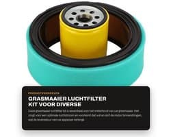 Luchtfilter Revisieset - Geschikt voor KOHLER CV18S/CV23S/CV20S/CH22/CH23 - Inclusief Brandstoffilter/Bougie/Oliefilter - Stabiele Prestaties - Materiaal: IJzer/Rubber - Grasmaaieronderdelen