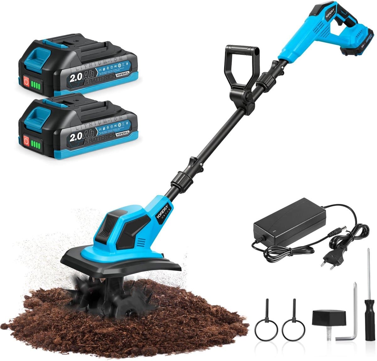 Solidchoice - Draadloze Tuinsnijder met 2 Batterijen en Accessoires — afbeelding 1