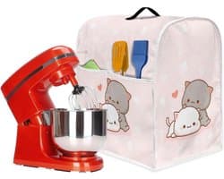 Mixerhoes Keukenmachine - Apparaathoes Stofhoes - Keuken Organisatie - Met Opbergvak - 37 cm Hoog - Kattenprint