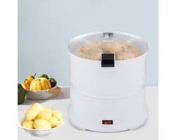 Elektrische Aardappelschilmachine - Groente Schillen - Snel Groenten Bereiden - Grote Capaciteit - 0.8 kg - Wit