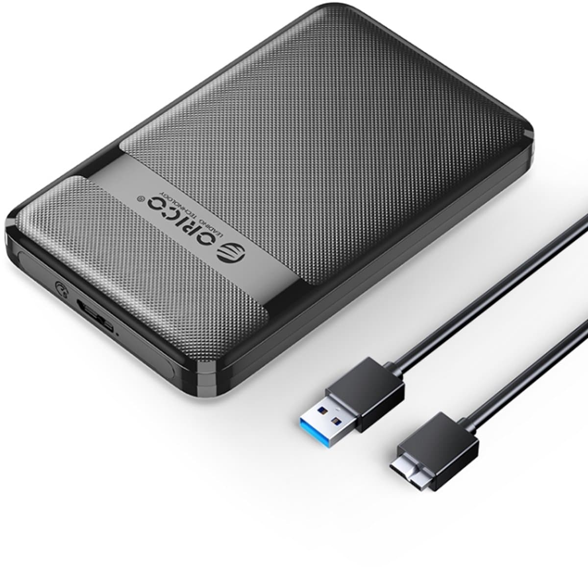 Let op type!! ORICO 2577U3 raster textuur ontwerp 2 5 inch ABS USB 3.0 Hard Drive behuizing Box(Black) — afbeelding 1