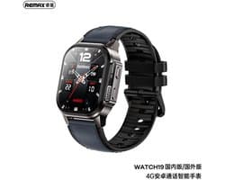 Remax WATCH19 - Smartwatch - 4G - Android - 2GB + 16GB - Bellen zonder telefoon - Zwart