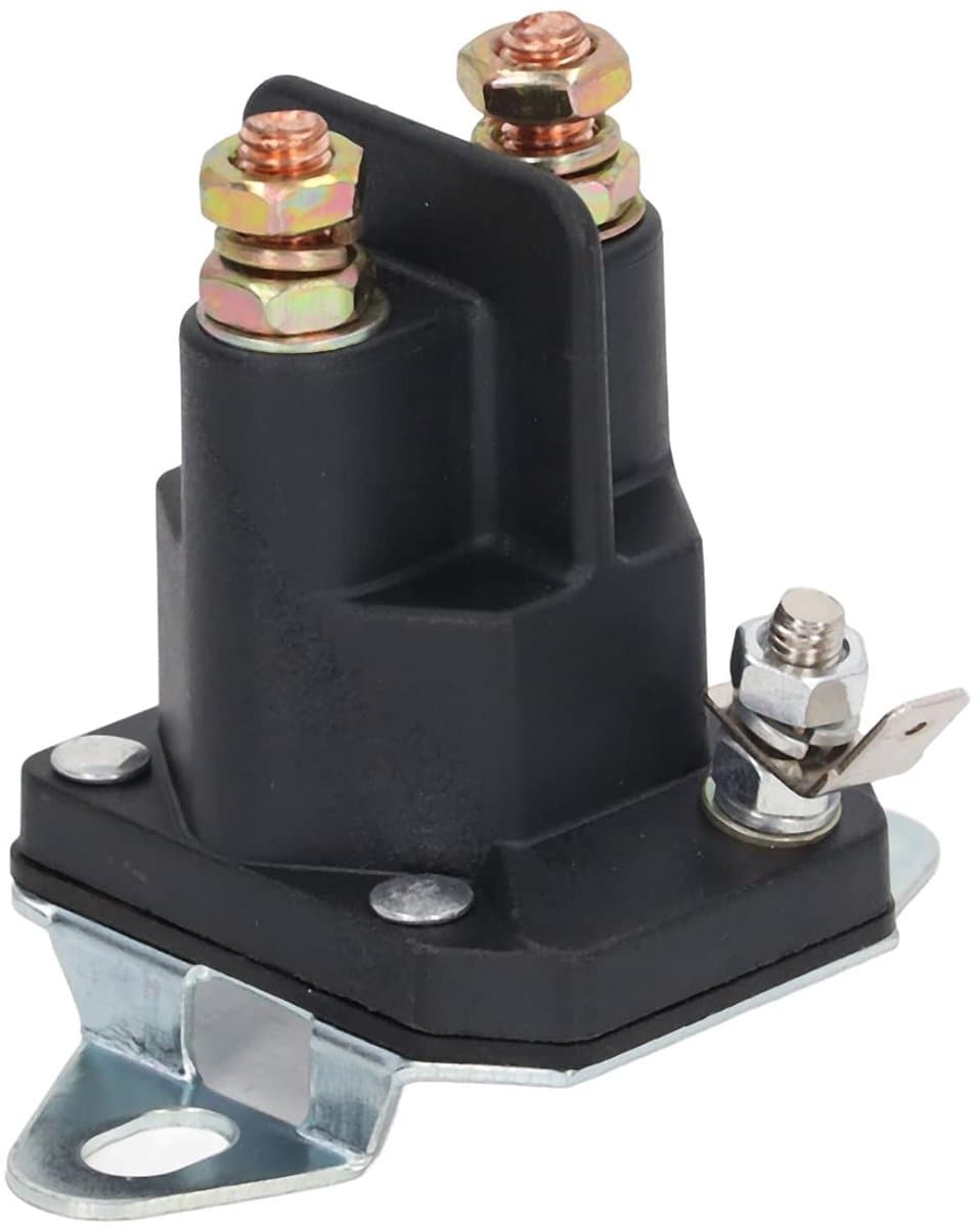 SnelShoppen - 3 Pool Motor Start Solenoïde Relay 12V 435097 Vervangend Solenoïde voor MTD 109946 146154 T1200 Grasmaaier - Duurzaam en Betrouwbaar — afbeelding 1