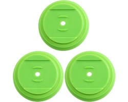 SnelShoppen - 3Pcs Molenblad Basis Plastic Deksel Voor Grasmaaier Blad Houder Voor Draadloze Tuin Gereedschappen 64x20mm Groen - Bescherming, Geluidsr