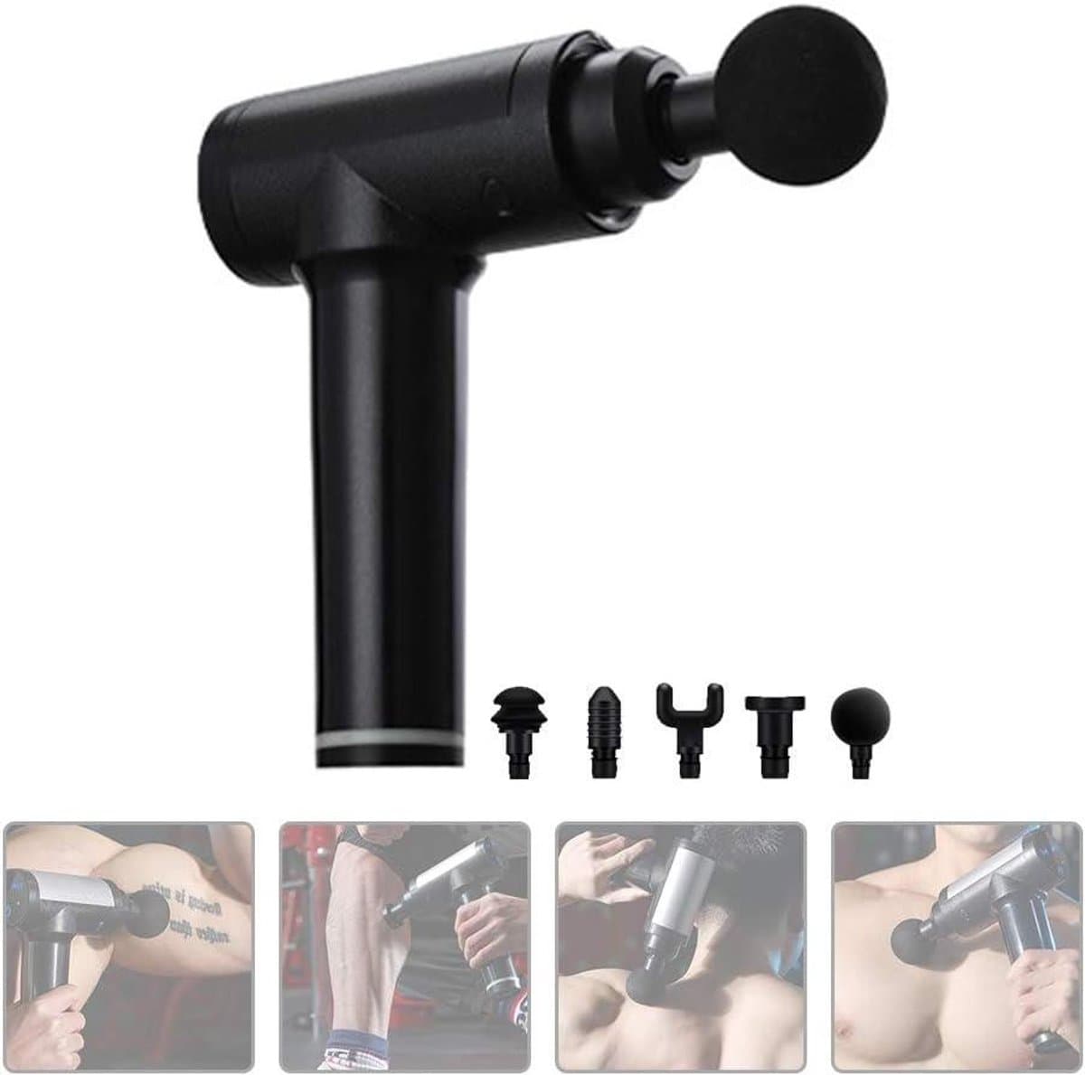 Massage Gun - Spierontspanningsapparaat - Spierherstel - 30 Snelheden - 1.0 Count - Zwart — afbeelding 1