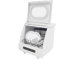 Mini Vaatwasser - Compact Model - Snel Afwassen - Zelfreinigend Desinfecteren - 5 Liter Capaciteit - Wit